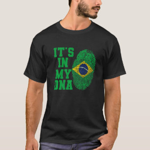 In meiner DNA hat Brasilien Vintagen Brasilianer a T-Shirt