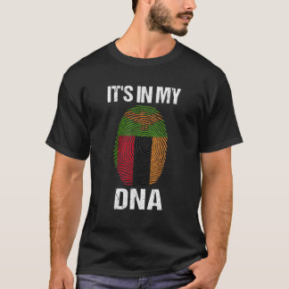 In meiner DNA ist Sambia-Flagge, Sambia spendet ih T-Shirt