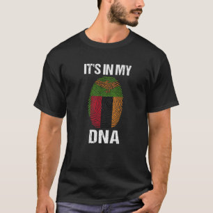 In meiner DNA ist Sambia-Flagge, Sambia spendet ih T-Shirt