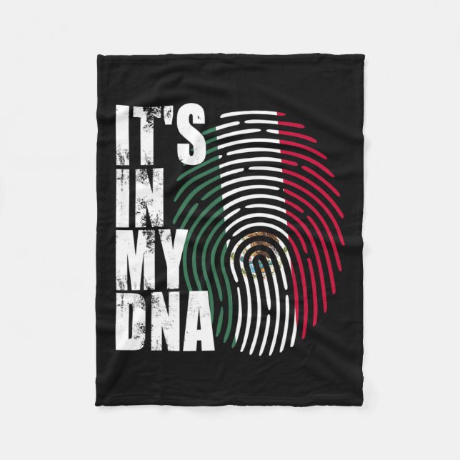 In meiner DNA-Mexiko-Flagge Fleecedecke (Vorderseite)