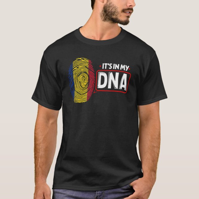 In meiner DNA-Nationalflagge Rumänisches Patriotis T-Shirt (Vorderseite)