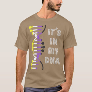 In meiner DNA-nichtbinären Flag LGBT drittes Gesch T-Shirt