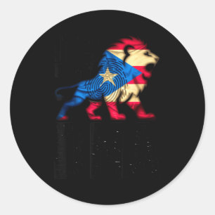 In meiner dna puerto rico rican flagge stolz in br runder aufkleber