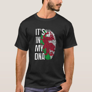 In meiner DNA Welsh Flag Wales Fingerprint T-Shirt