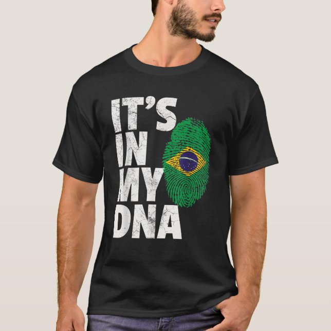 In meiner DNS brasilianische Flagge Pride Men Wom T-Shirt (Vorderseite)