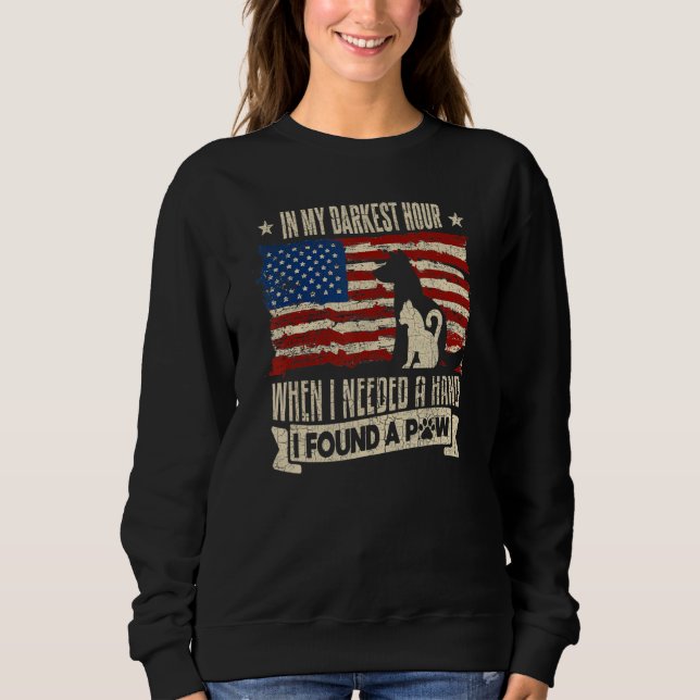 in meiner dunkelsten Stunde, als ich eine Hand bra Sweatshirt (Vorderseite)