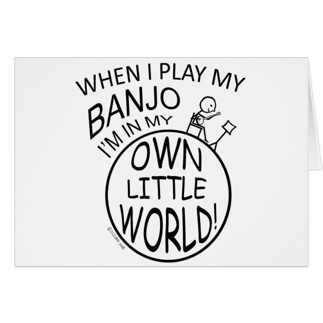 In meiner eigenen kleinen Welt Banjo (Vorderseite (Horizontal))