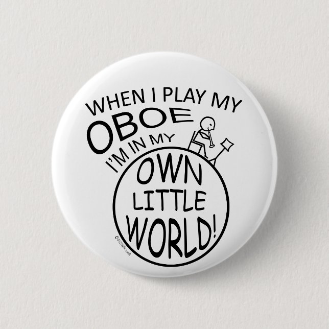In meiner eigenen kleinen Welt Oboe Button (Vorderseite)