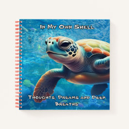In meiner eigenen Muschel Sea Turtle Mindfulfullen Notizbuch
