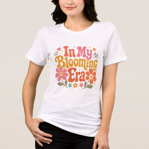 In Meiner Erblühenden Ära Retro Groovy T-Shirt Tri-Blend Shirt