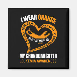 In meiner Erinnerung an meine Enkelin LEUKEMIA AWA Magnet
