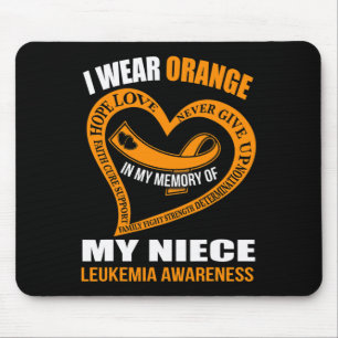 In meiner Erinnerung an meine Nichte LEUKEMIA AWAR Mousepad