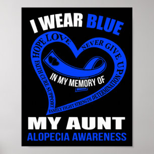In meiner Erinnerung an meine Tante ALOPECIA AWARE Poster