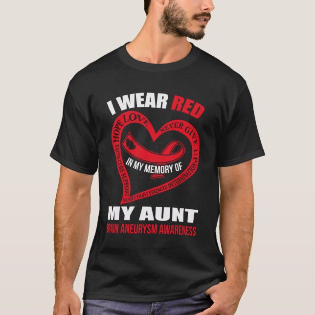 In meiner Erinnerung an meine Tante BRAIN ANEURYSM T-Shirt (Vorderseite)