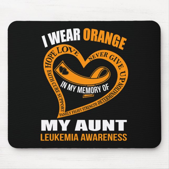 In meiner Erinnerung an meine Tante LEUKEMIA AWARE Mousepad (Vorne)