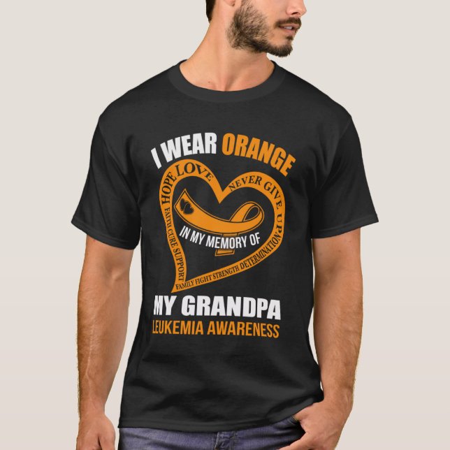 In meiner Erinnerung an meinen Großvater LEUKEMIA  T-Shirt (Vorderseite)