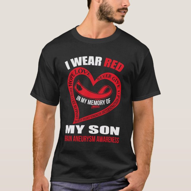 In meiner Erinnerung an meinen Sohn BRAIN ANEURYSM T-Shirt (Vorderseite)