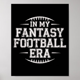 In meiner Fantasy-Football-Ära Retro Groovy Wer F Poster