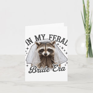 In meiner Feral Bride Raccoon Karte