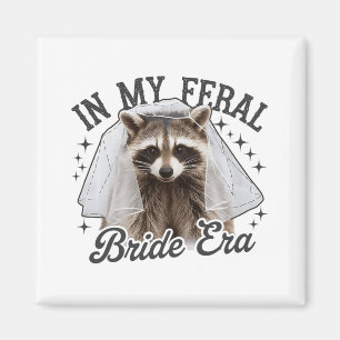 In meiner Feral Bride Raccoon Magnet