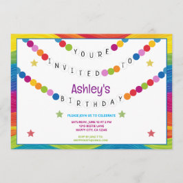 In meiner Freundschaft Bracelet Era Geburtstagspar Einladung