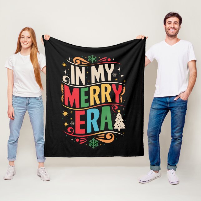 In meiner frohen Zeit Weihnachten Weihnachten Weih Fleecedecke (Beispiel)