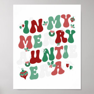 In meiner fröhlichen Tante Era Weihnachtsdekoratio Poster