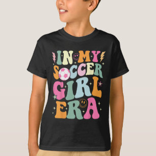 In meiner Fußball-Mädchen-Ära Retro Groovy Fußball T-Shirt