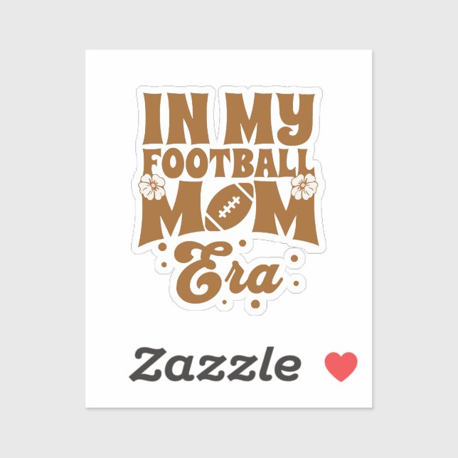 In meiner Fußball-Mama Aufkleber (Blatt)