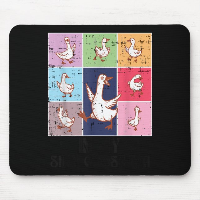 In meiner Gänsezeit Albern Retro Meme Honk Animal  Mousepad (Vorne)