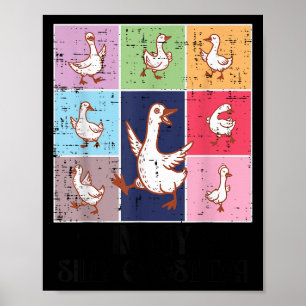 In meiner Gänsezeit Albern Retro Meme Honk Animal Poster