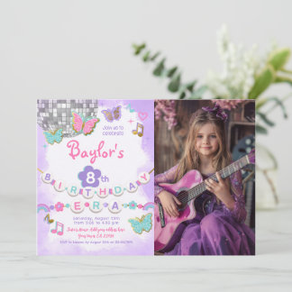 In meiner Geburtstagszeit Party Einladung mit Foto