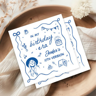 In meiner Geburtstagszeit Retro Birthday Serviette