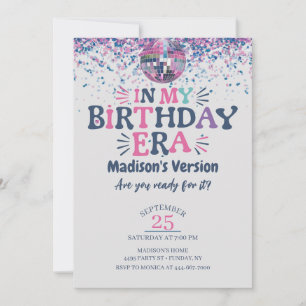 In meiner Geburtstagszeit zum Geburtstag Einladung