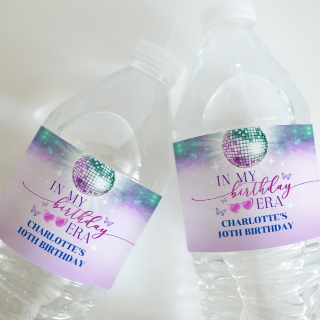 In meiner Geburtszeit Wasser-Flasche-Etikett Wasserflaschenetikett (In My Birthday Era Water Bottle Label
)