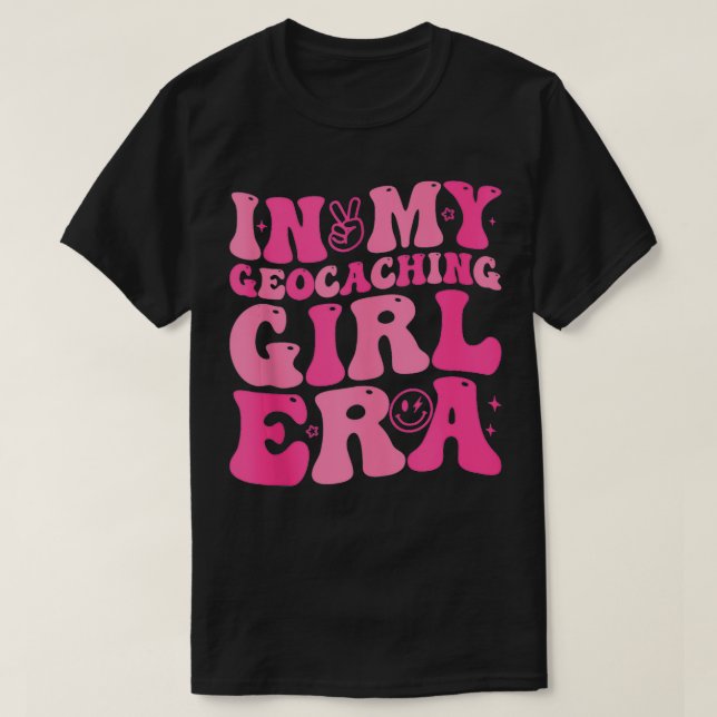 In meiner Geocaching-Girl-Ära Retro für Mädchen 1 T-Shirt (Design vorne)