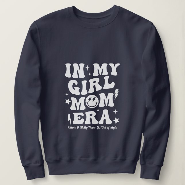 In meiner Girl Mama Era Sweatshirt Navy Mama Gesch (Design vorne)