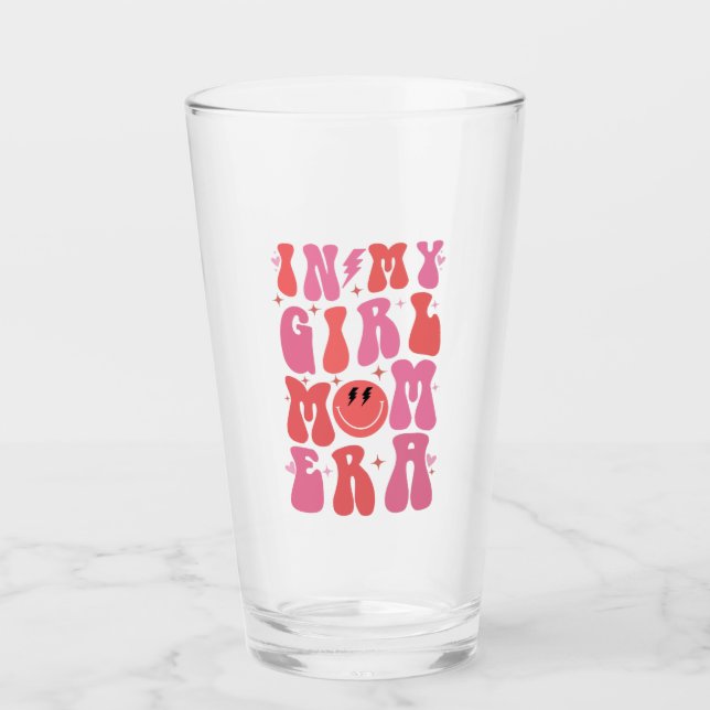 In meiner Girl-Mama Zeitalter Retro Groovy Muttert Glas (Vorderseite)