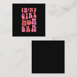 In meiner Girl Mom Ära Retro Groovy Muttertag  Quadratische Visitenkarte