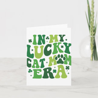 In meiner glücklichen Katze Mama Era Groovy Irish  Karte