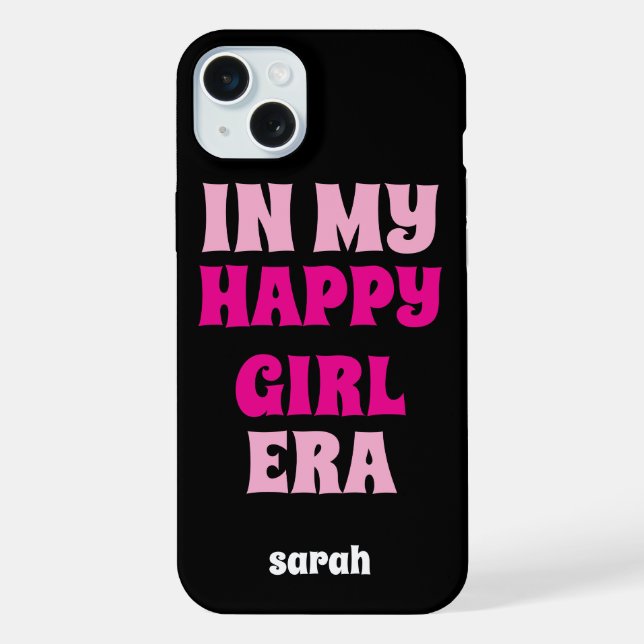 IN MEINER GLÜCKLICHEN MÄDCHENZEIT PERSONALISIERTER iPhone HÜLLE (Rückseite)