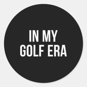 In meiner Golf-Ära - Runder Aufkleber