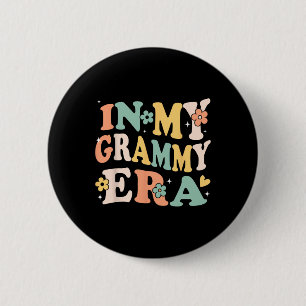 In meiner Grammy-Ära Funny Sarcastic Groovy Retro  Button