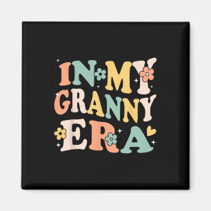 In meiner Granny Era Funny Sarcastic Groovy Retro  Magnet