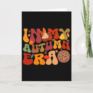 In meiner Herbst-Ära Groovy Thanksgiving Herbst He Karte
