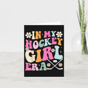 In Meiner Hockey Girl Ära Vintage Spieltags Groovy Karte