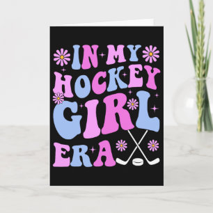 In meiner Hockey-Mädchen-Ära Groovy Game Day Hocke Karte