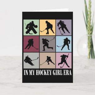 In meiner Hockey-Mädchen-Ära Lustiges Hockey-Mädch Karte