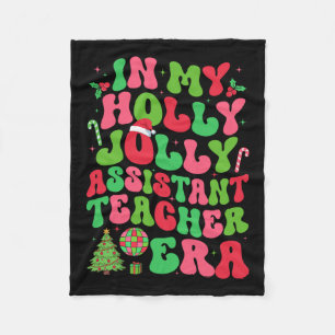 In meiner Holly Xmas Jolly Istant Teacher Era Chri Fleecedecke