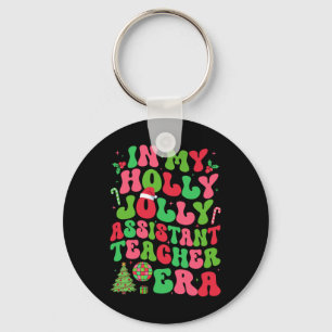 In meiner Holly Xmas Jolly Istant Teacher Era Chri Schlüsselanhänger